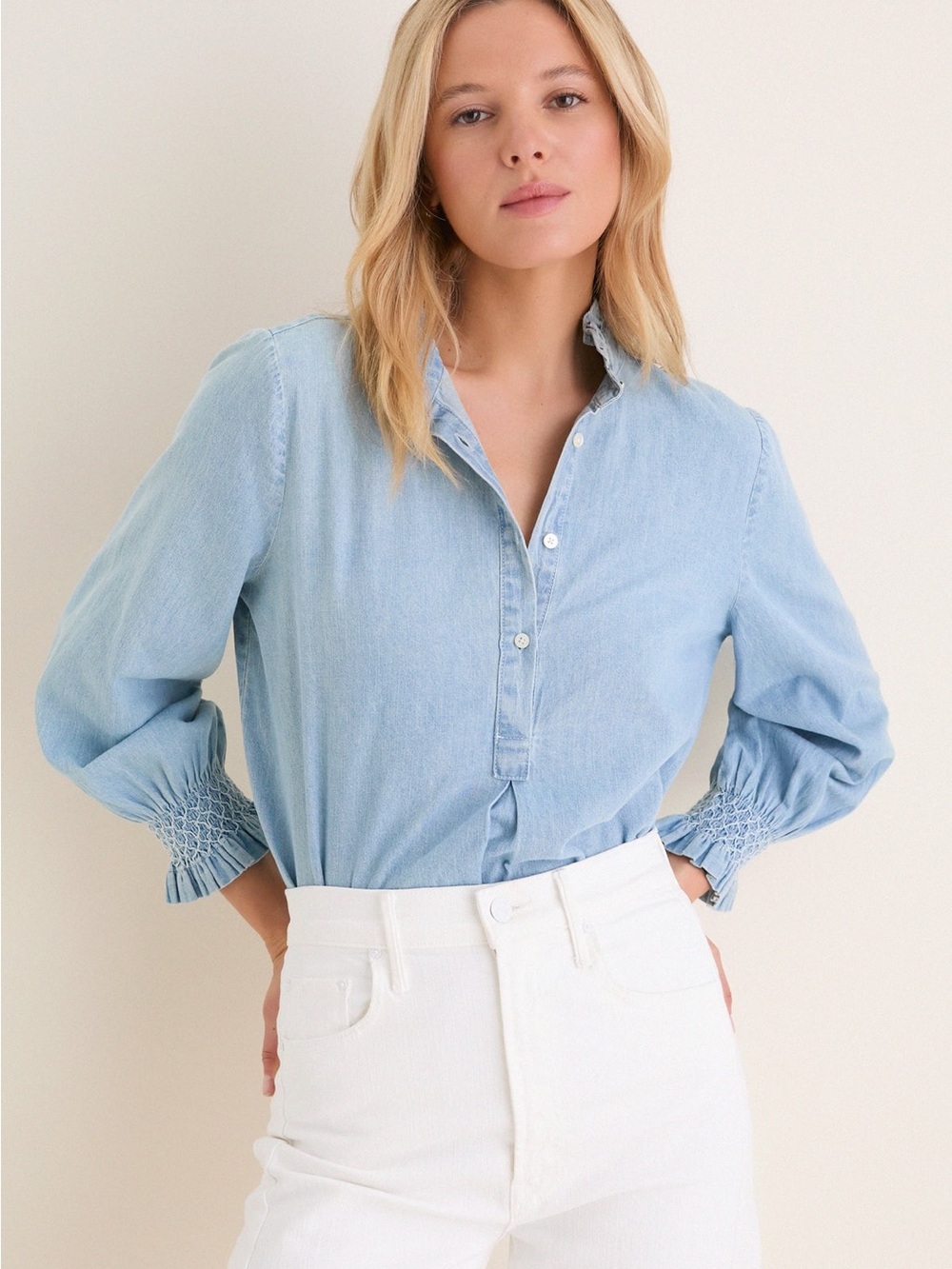TUCKERNUCK TEAGAN POPOVER SHIRT - Picture 10 of 12